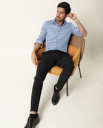 Load image into Gallery viewer, Blue Oxford Full Sleeve Formal Shirt For Men