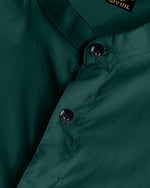 Load image into Gallery viewer, Green Giza Satin Cotton Full Sleeve and Chinese Collar Shirt For Men