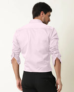 Load image into Gallery viewer, Pink Giza Satin Cotton Full Sleeve Formal Shirt For Men