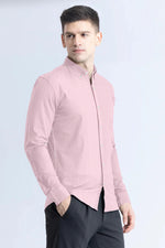 Load image into Gallery viewer, Pink with White Check Cotton Full Sleeve Shirt For Men