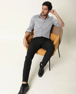 Load image into Gallery viewer, Grey Oxford Full Sleeve Formal Shirt For Men