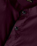 Load image into Gallery viewer, Purple Giza Satin Cotton Full Sleeve and Chinese Collar Shirt For Men