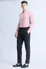 Load image into Gallery viewer, Pink with White Check Cotton Full Sleeve Shirt For Men