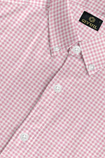 Load image into Gallery viewer, Pink with White Check Cotton Full Sleeve Shirt For Men
