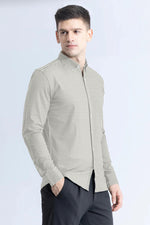 Load image into Gallery viewer, Olive with White Check Cotton Full Sleeve Shirt For Men