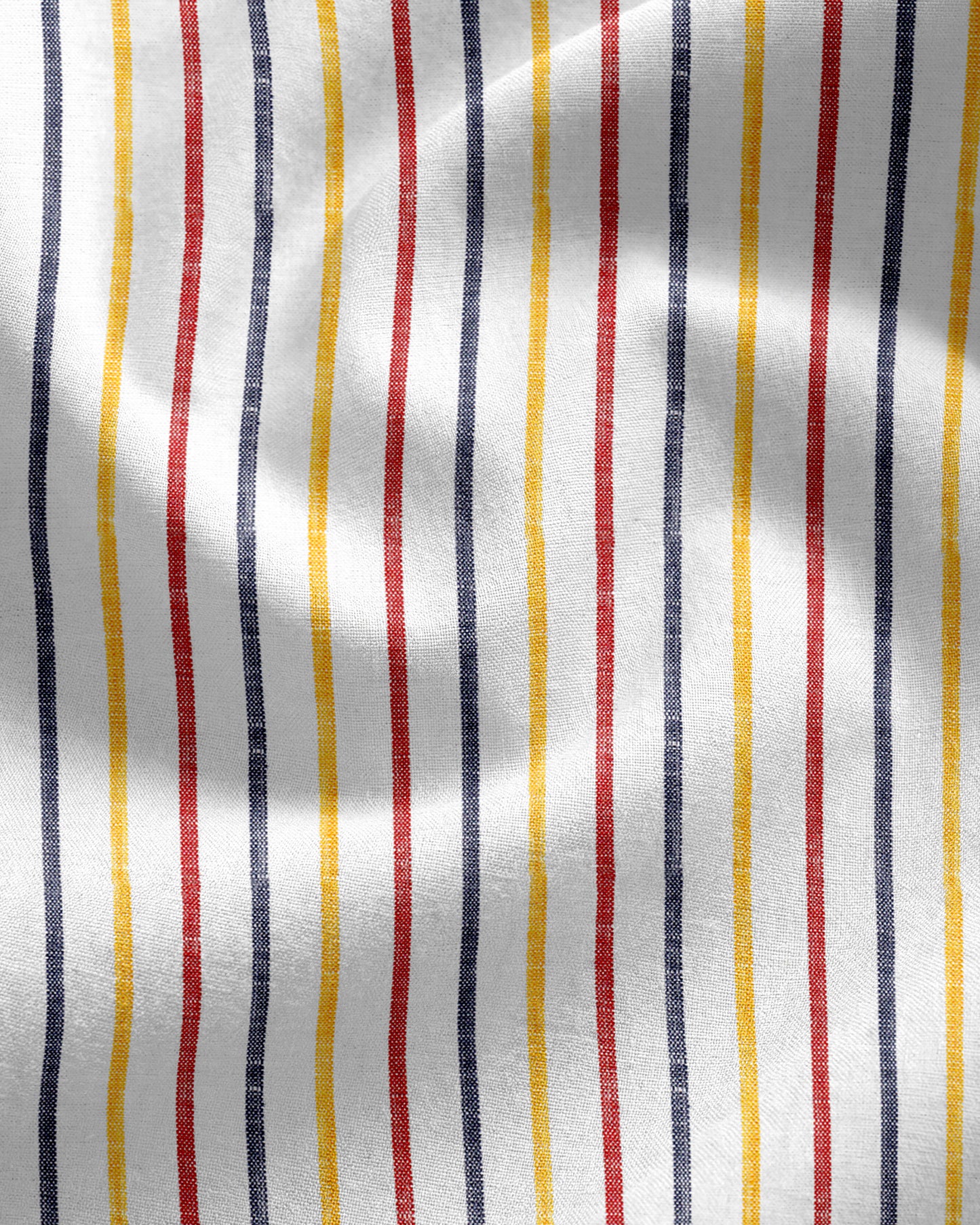 Men’s Multicolor Vertical Stripe Linen Shirt