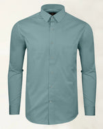 Load image into Gallery viewer, Mint Blue Premium Giza Satin Cotton Full Sleeve Shirt For Men - Givuil