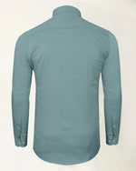 Load image into Gallery viewer, Mint Blue Premium Giza Satin Cotton Full Sleeve Shirt For Men - Givuil