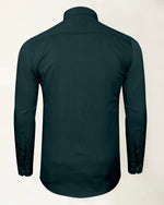 Load image into Gallery viewer, Dark Green Premium Giza Satin Cotton Full Sleeve Shirt For Men - Givuil