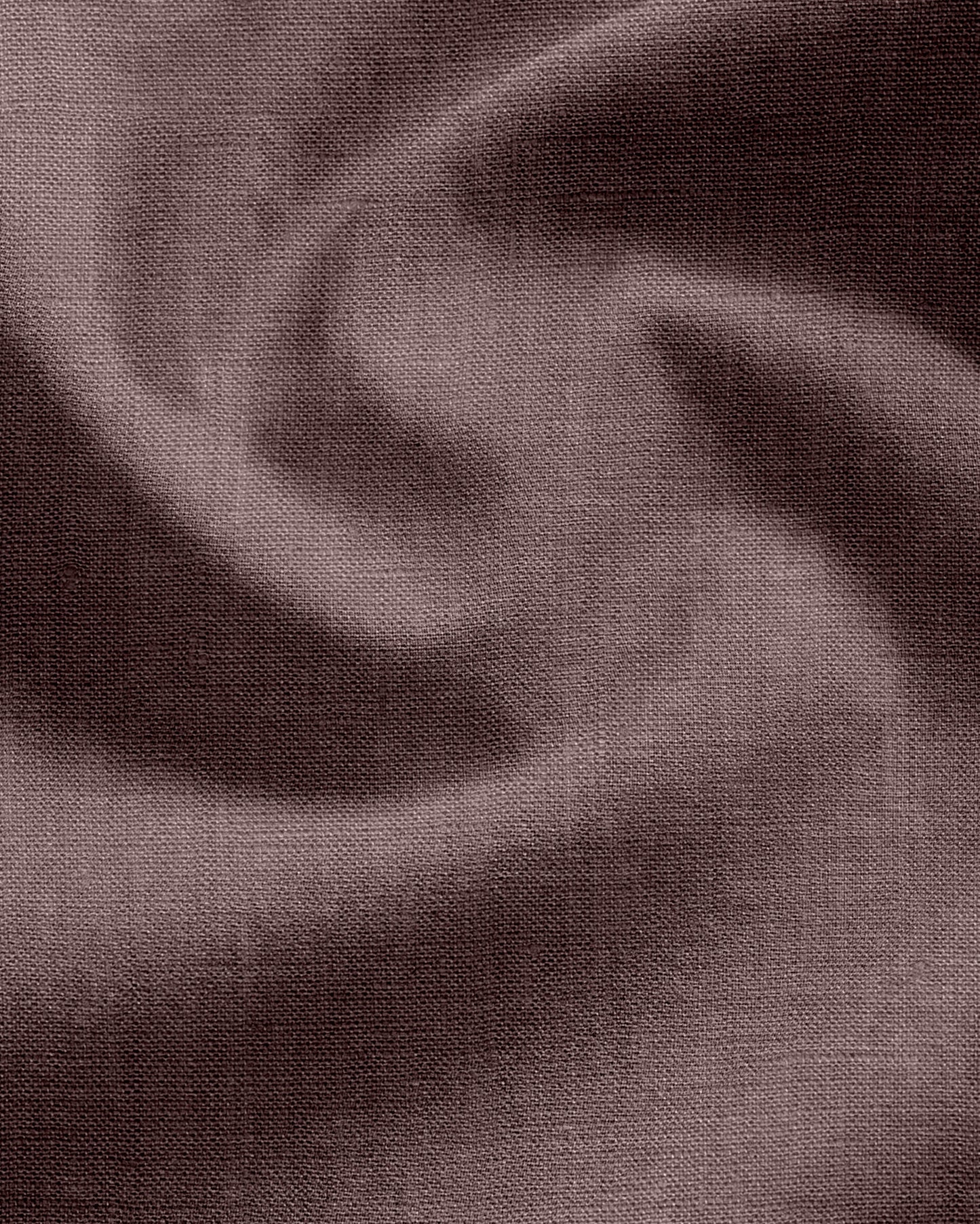 Pure Linen: Deep Cocoa Brown Shirt
