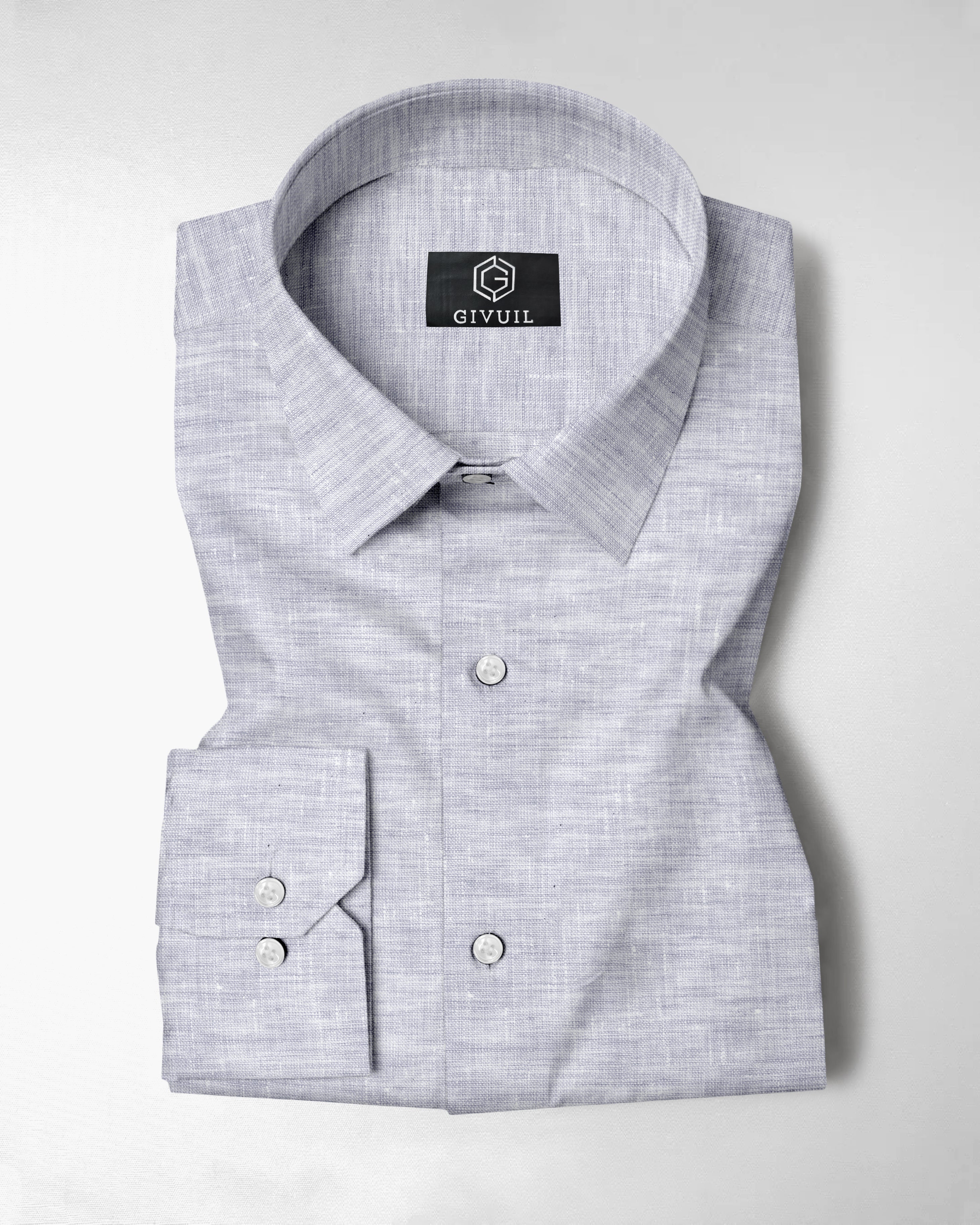 The Slate Breeze Pure Linen Shirt