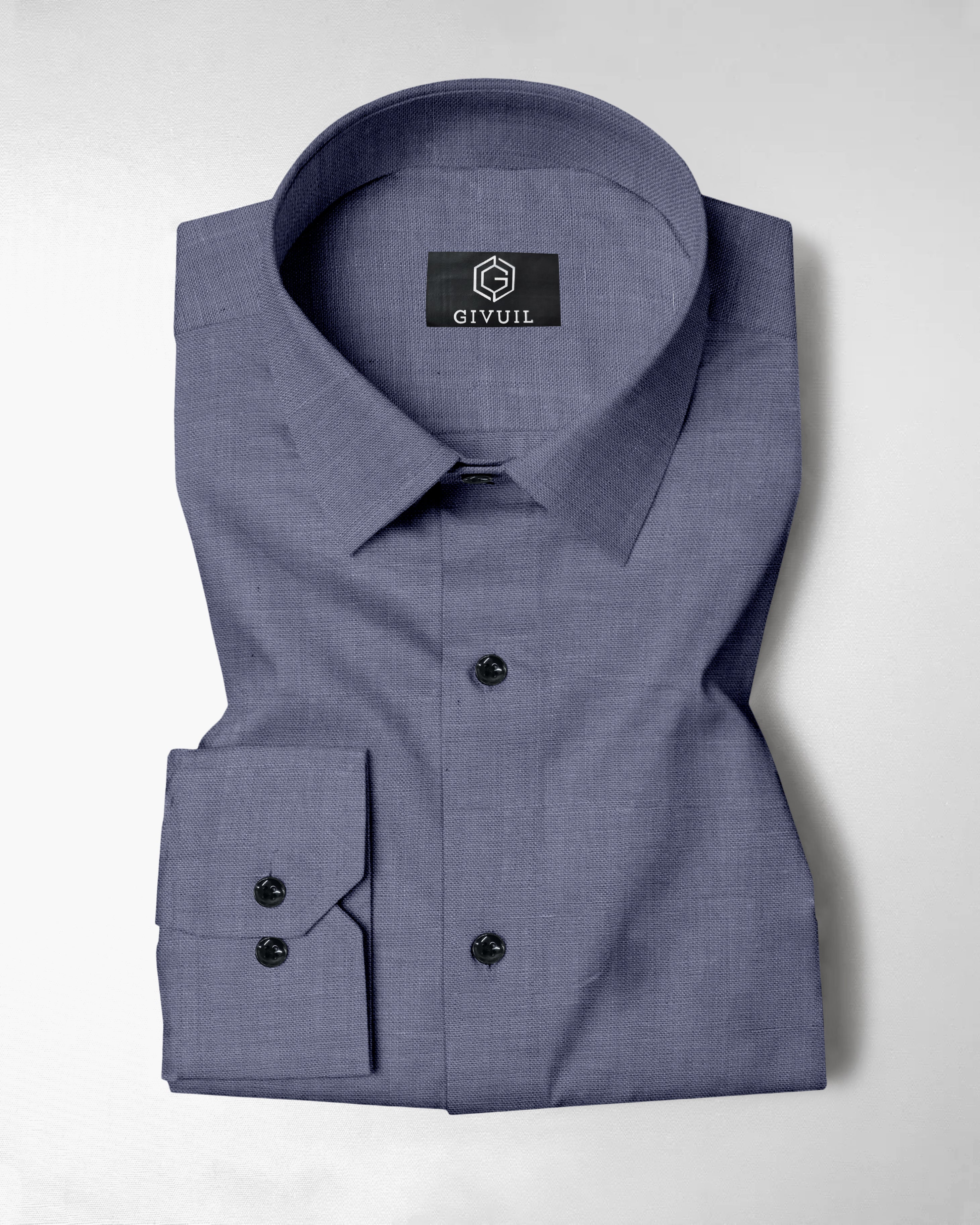 Pure Linen: Midnight Blue Shirt