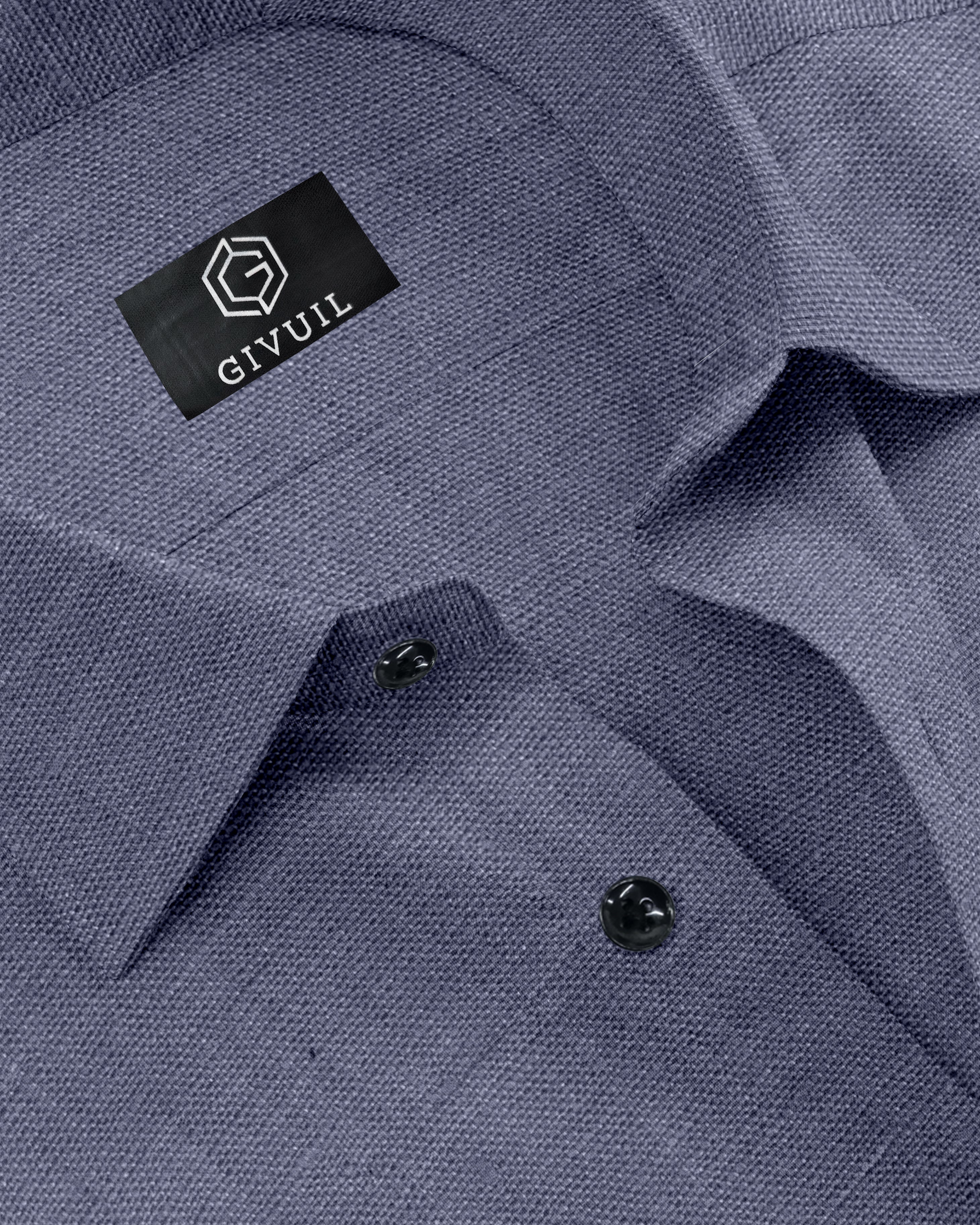 Pure Linen: Midnight Blue Shirt