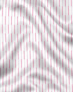 Load image into Gallery viewer, White with Red Striped Cotton Full Sleeve Shirt For Men
