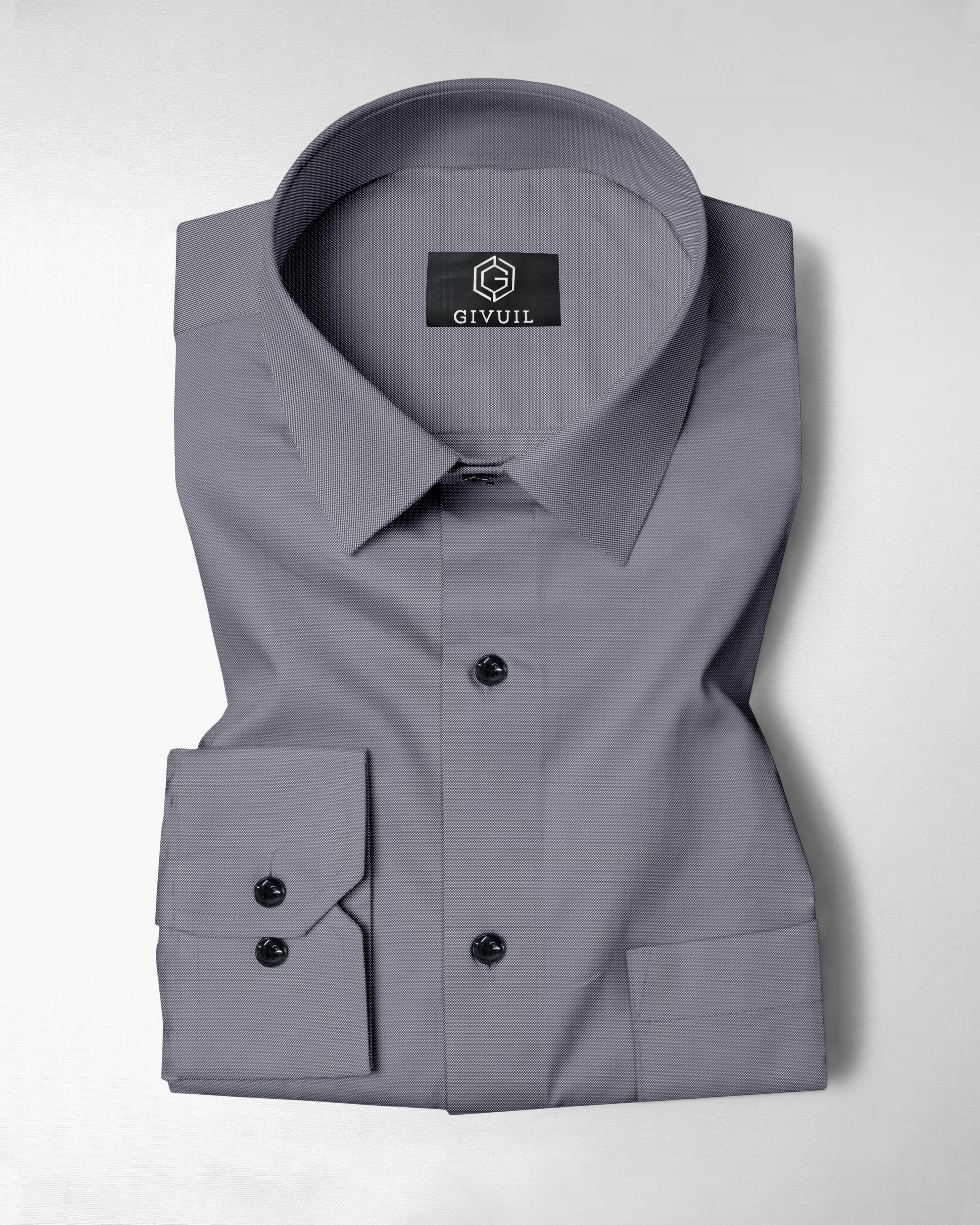 The Executive Oxford: Steel Grey Texture