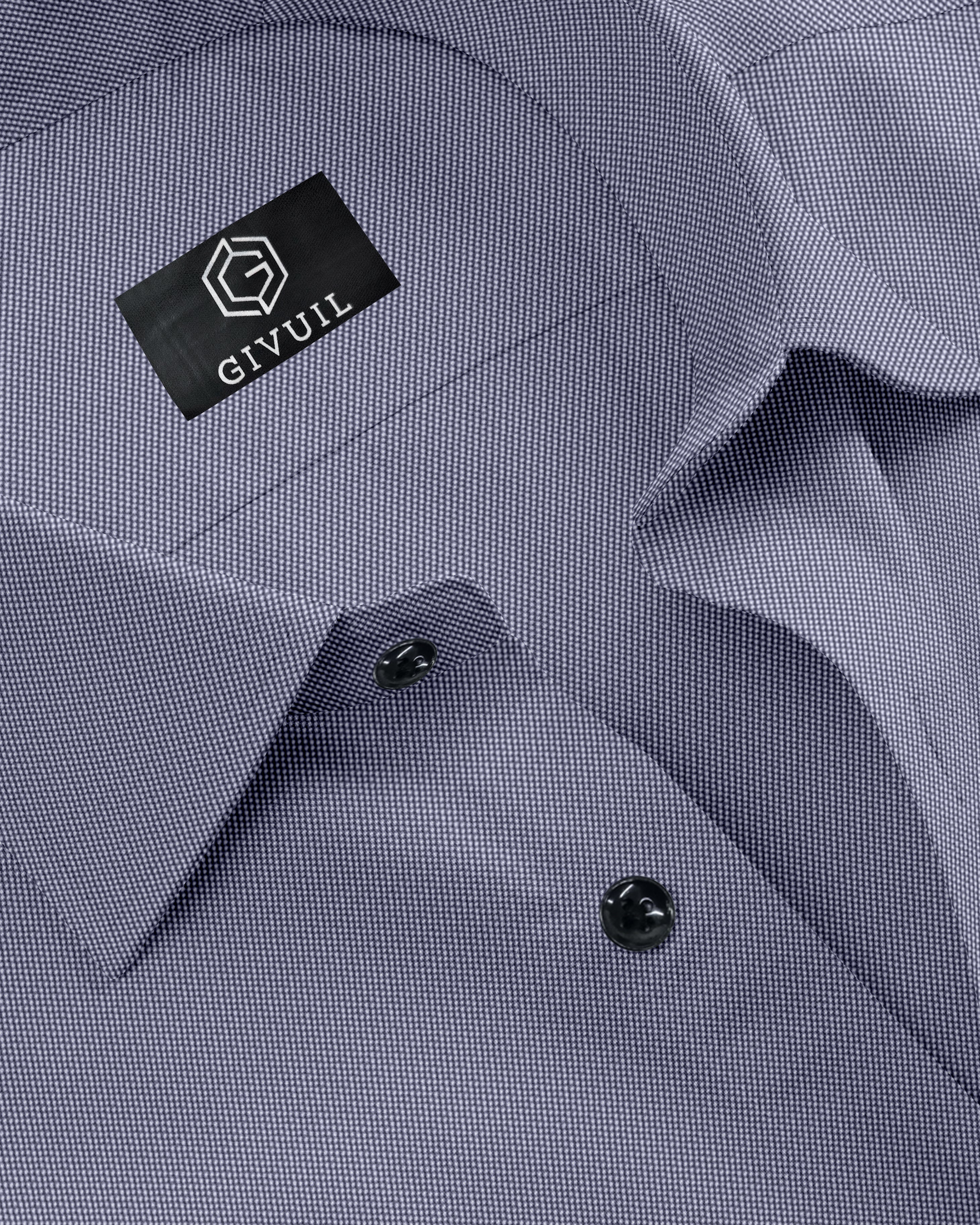 Steel Blue Oxford Cotton Shirt