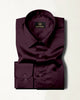 Wine Raisin Premium Giza Satin Cotton Full Sleeve Shirt For Men - Givuil