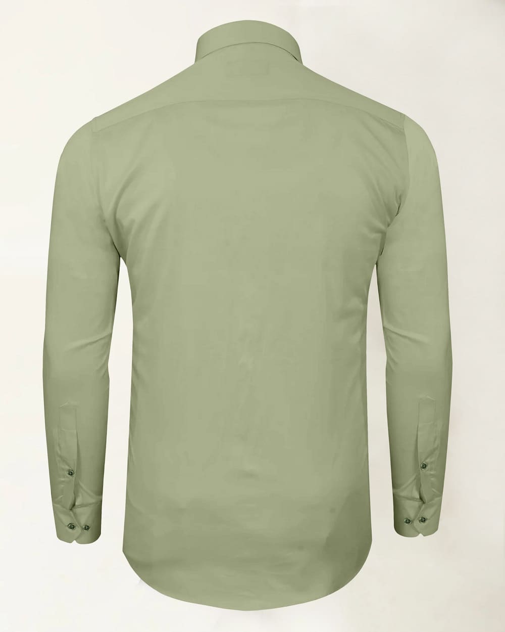 Light Olive Green Premium Giza Satin Cotton Full Sleeve Shirt For Men - Givuil