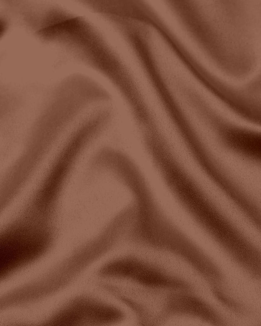 Brown Premium Giza Satin Cotton Full Sleeve Shirt For Men - Givuil